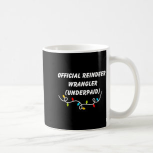 Taza De Café Cuidador de renos mal pagado divertido Navidad Gen