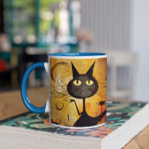 Cuidados gatos de Halloween 2 Mug