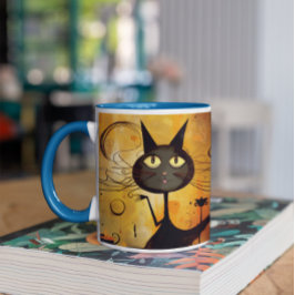 Taza De Café Cuidados gatos de Halloween 2 Mug