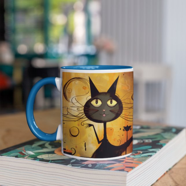 Taza De Café Cuidados gatos de Halloween 2 Mug (Cute Halloween Cats version 2 Mug
)