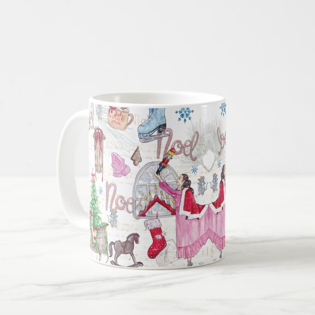 Taza De Café Cuidados Navidades cuento de hadas (Anverso izquierdo)
