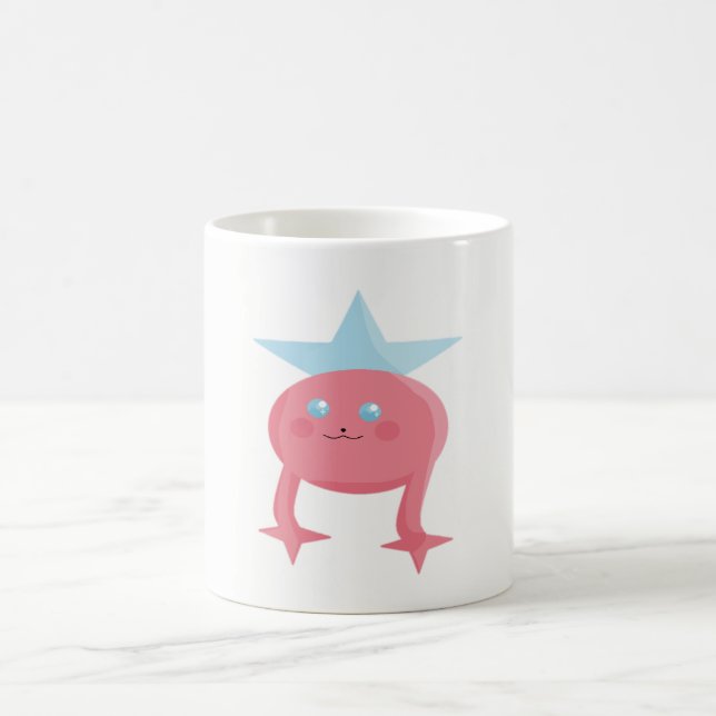 Taza De Café Cuidados Niños Arte Diseño Hada Azul Rosa (Centro)