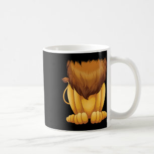 Taza De Café Cuidadosa cabeza de león disfraz Halloween Gracios