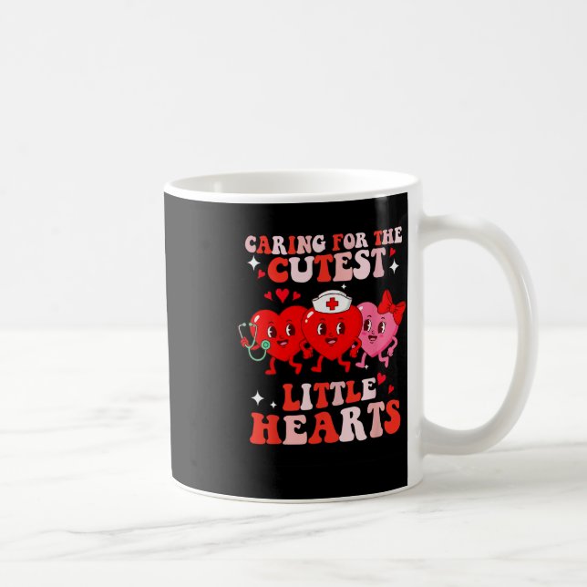 Taza De Café Cuidando a los corazones dulces más lindos Enferme (Derecha)