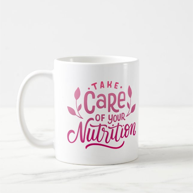 TAZA DE CAFÉ CUIDAR DE SU NUTRICIÓN (Izquierda)