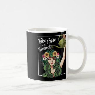 Taza De Café Cuidate De Tu Propio Mente Positivo Del Cuerpo