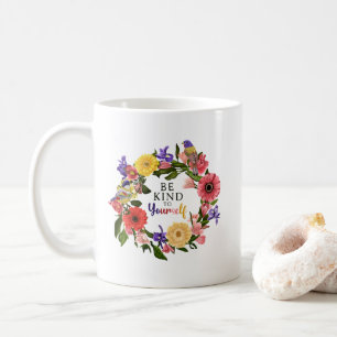 Taza De Café Cuídate una cita floral de amor propio