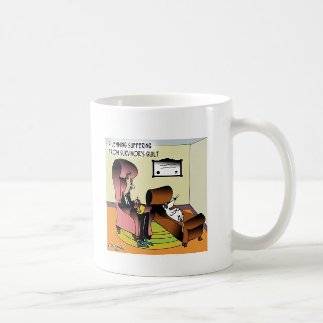 Taza De Café Culpabilidad del superviviente del leming (Derecha)