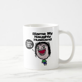 Taza De Café Culpar a mi travieso marido