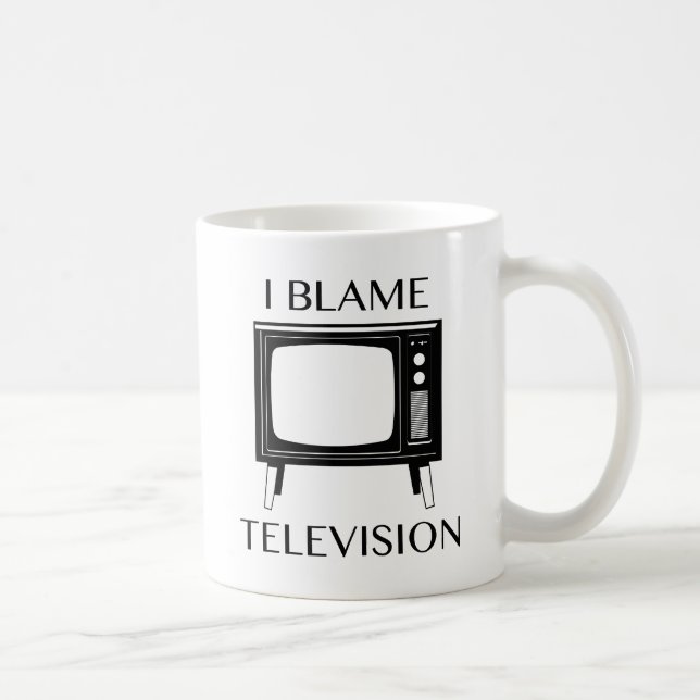 Taza De Café Culpo a la televisión (Derecha)