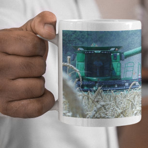 Taza De Café Cultivo de cosecha de trigo combina agricultura ru