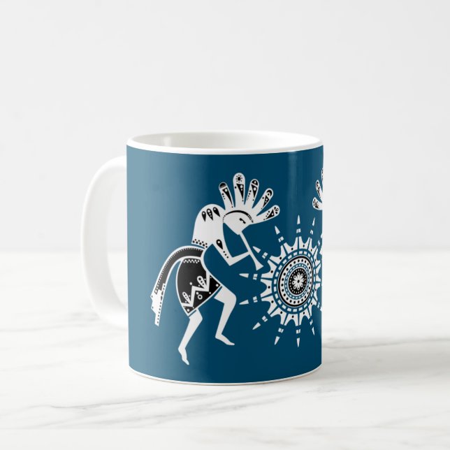 Taza De Café Cultura de los nativos estadounidenses - Baile sol (Anverso izquierdo)