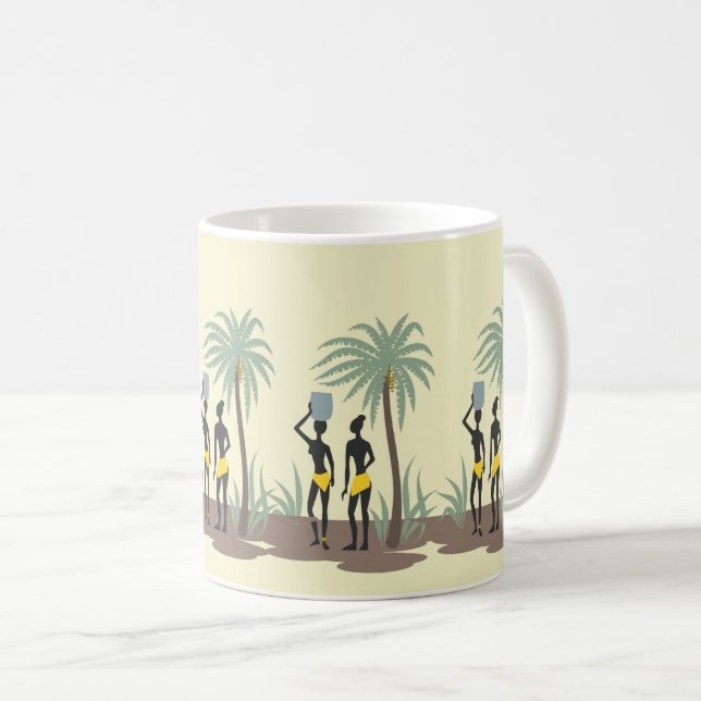 Taza De Café Culturas indígenas y patrimonio de la isla (Anverso derecho)