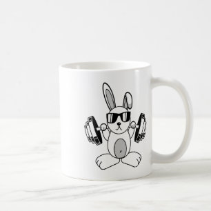 Taza De Café Culturismo Powerlifting Fitness Gimnasio Conejo -