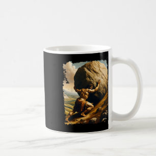 Taza De Café Culturismo Sísifo Resistencia Clic Arte Griego Mit