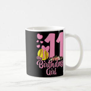 Taza De Café Cumpleañera de 11 años Softll Team Coquette Lazo R