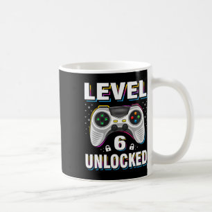 Taza De Café Cumpleañero Nivel 6 Desbloqueado Videojugador 6 Añ