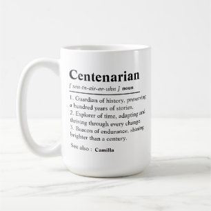 Taza De Café Cumpleaños 100 personalizado, Regalo personalizado