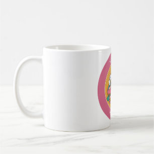 Taza De Café cumpleaños 10 nombre patín rosa lindo 