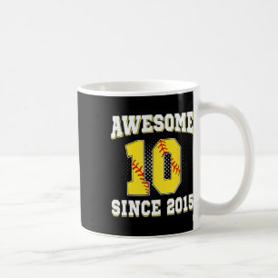 Taza De Café Cumpleaños 10 suave 10 años Awesome Desde 20