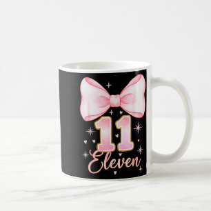 Taza De Café Cumpleaños 11 niña coqueta lazo Es mi cumpleaños o