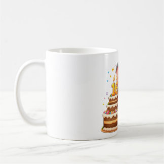 Taza De Café Cumpleaños 16 de Elefante Adorable