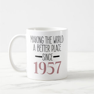 Taza De Café Cumpleaños 1957 70 Mujeres de 70 Años Abuela