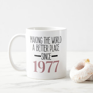 Taza De Café Cumpleaños 1977 50 50 años Mujer Bisabuela