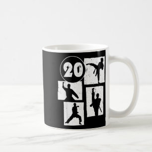 Taza De Café Cumpleaños 20 Karate Taekwondo Chico de 20 años