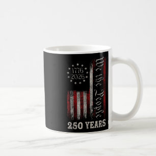Taza De Café Cumpleaños 250 de América Bandera de EE. UU. 250 A