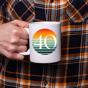 Taza De Café Cumpleaños 40 Amanecer