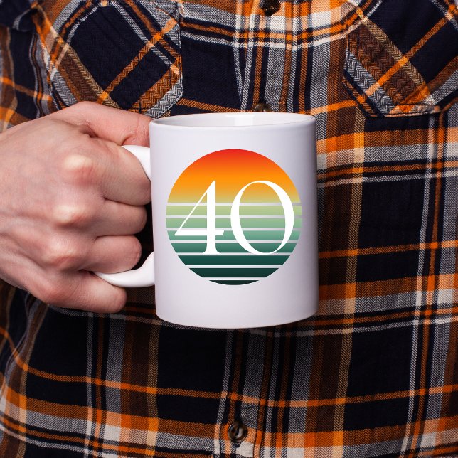 Taza De Café Cumpleaños 40 Amanecer (Subido por el creador)