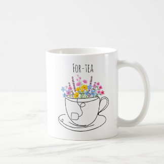 Taza De Café Cumpleaños 40 de For-Tea Caprichoso Colorido Flora