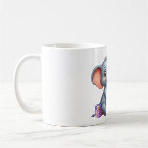 Taza De Café Cumpleaños 5 de Elefante Adorable