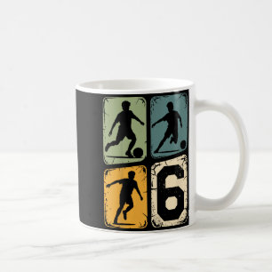 Taza De Café Cumpleaños 6 6 Jugador de Fútbol Niño Niñas Balón