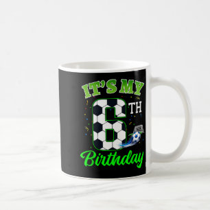 Taza De Café Cumpleaños 6 Fútbol Niño Niña Niños Deportes