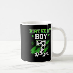 Taza De Café Cumpleaños 7 Niño Fútbol 7 Años Deporte 7 años Niñ
