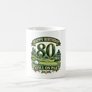Taza De Café Cumpleaños 80 golf