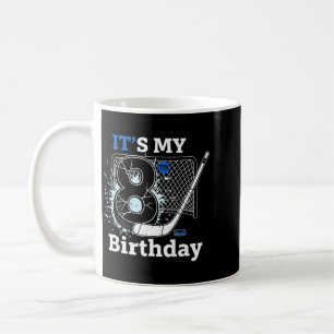 Taza De Café Cumpleaños 8 Hockey sobre hielo Cumpleaños Niño Pa