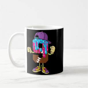 Taza De Café Cumpleaños 9 Fútbol Helado Goteo Noveno Cumpleaños