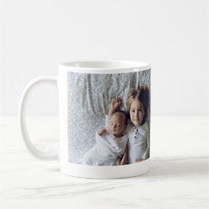 Taza De Café Cumpleaños añadir nombre foto texto mínimo simple