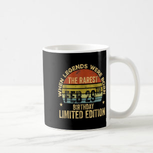 Taza De Café Cumpleaños año bisiesto 29 de febrero para hombres