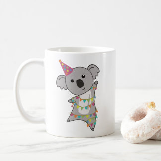 Taza De Café Cumpleaños Bear Koala Bear Bear Garland Coffee Mug