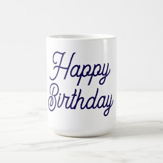 Taza De Café Cumpleaños Blanco