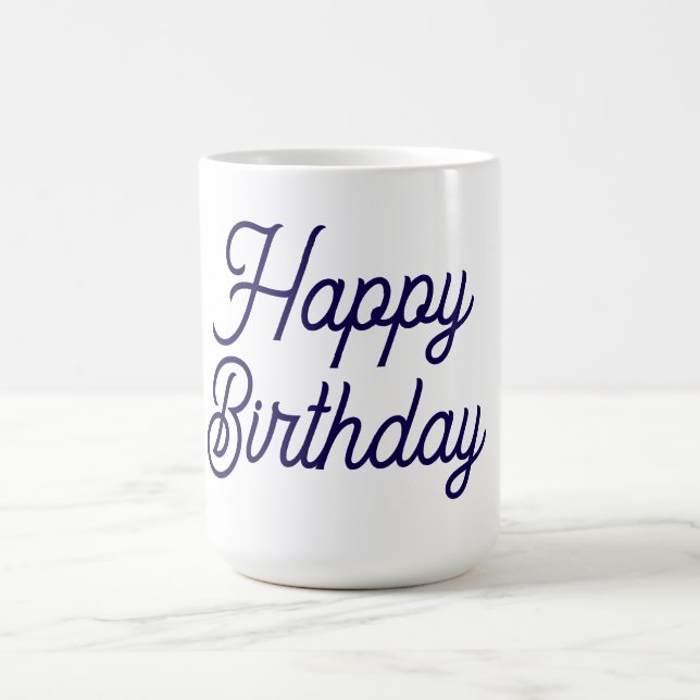Taza De Café Cumpleaños Blanco (Centro)