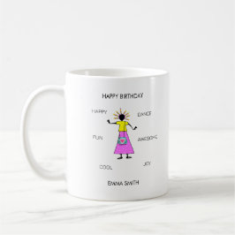 Taza De Café Cumpleaños, Chica de cumpleaños increíble danza