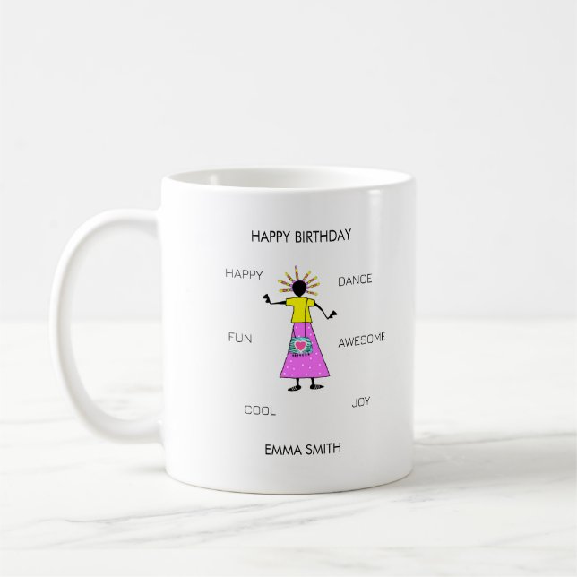 Taza De Café Cumpleaños, Chica de cumpleaños increíble danza (Izquierda)