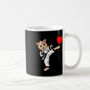 Taza De Café Cumpleaños Corazón Saludos de Cumpleaños Gato Kara