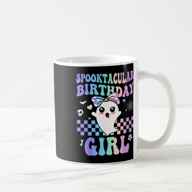 Taza De Café Cumpleaños Cute Ghost Halloween Birthda (Derecha)
