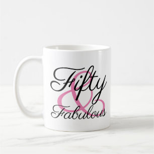 Taza De Café Cumpleaños de 50 años: cincuenta y fabuloso